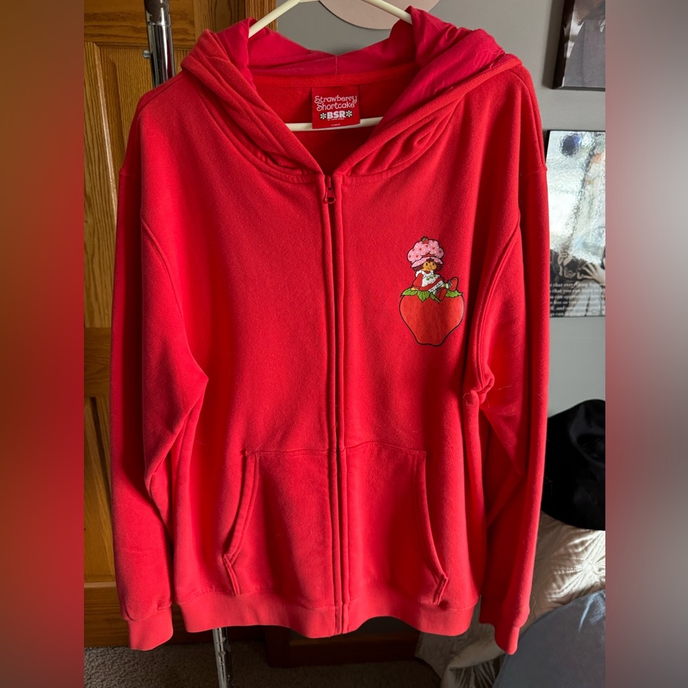 By Sammi Ryan Strawberry Shortcake Zip Hoodie Large